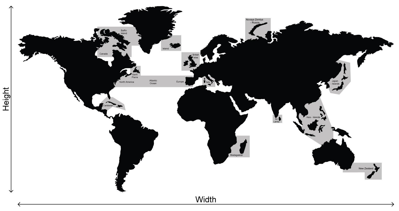 World map installation guide