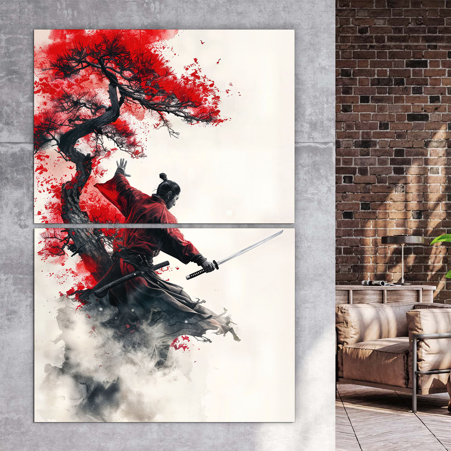 MATTE-DUAL ART Samurai AT-16153 二つ Samurai - Matte Dual Art Sleeves