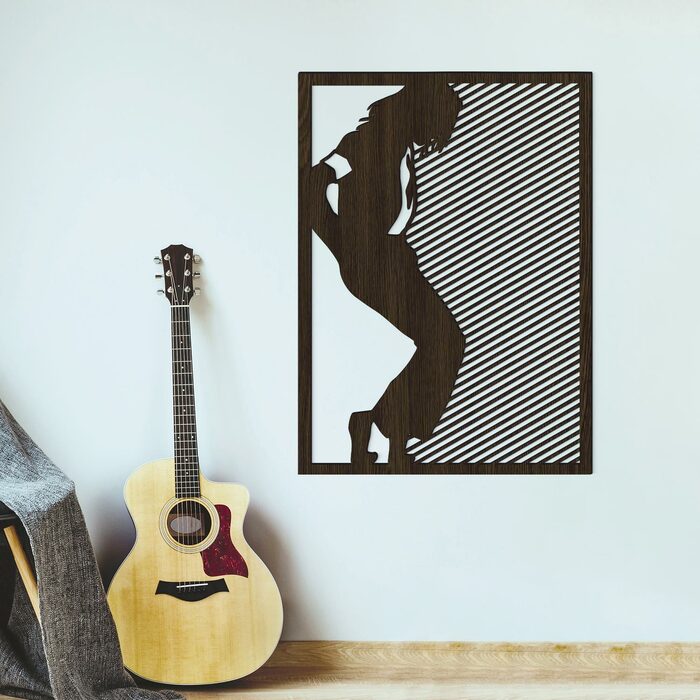 POP ART falikép fából - Michael Jackson | Wenge