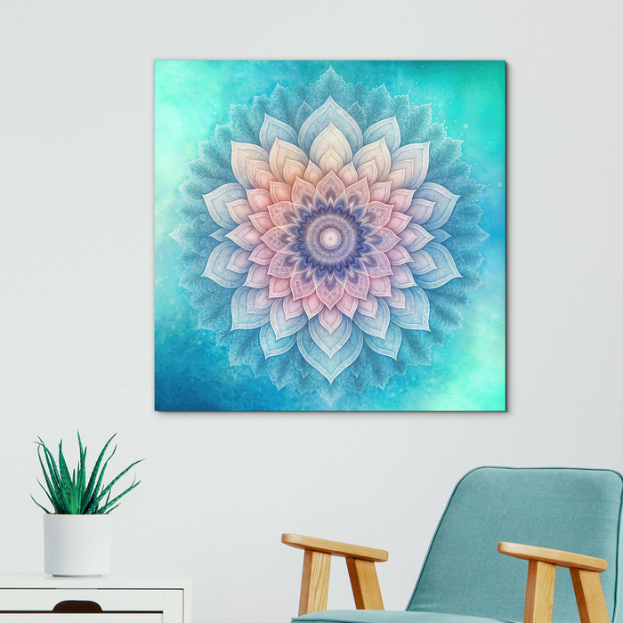 Nebeská mandala - Dřevěný obraz