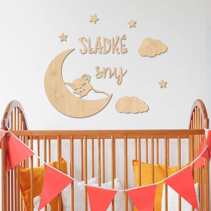 Drevená dekorácia do detskej izby - Sladké sny Koala | Javor