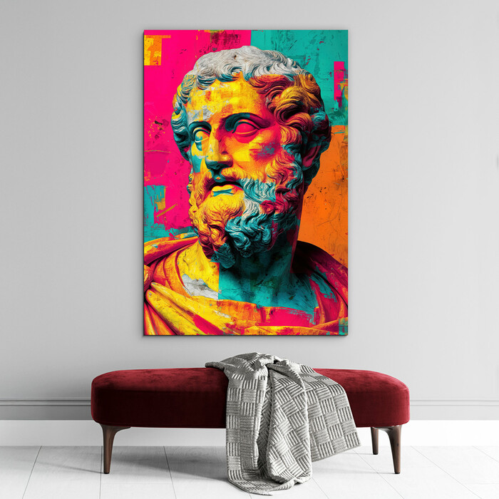 Farebný pop art obraz - Hippokrates