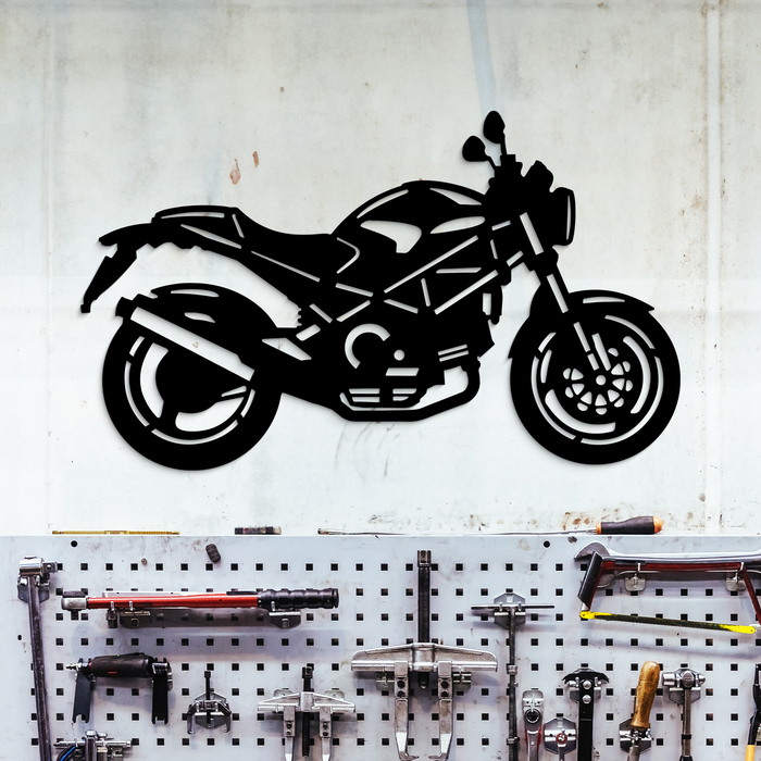 Dřevěná motorka - Ducati Monster | Černá
