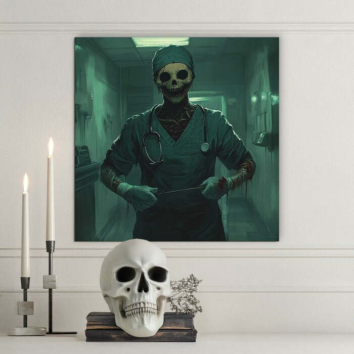 Dark Art Wooden Wall Art - Doctor