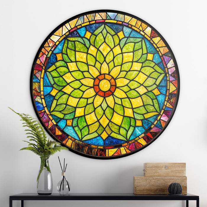Színes mandala – Napsugárlótusz