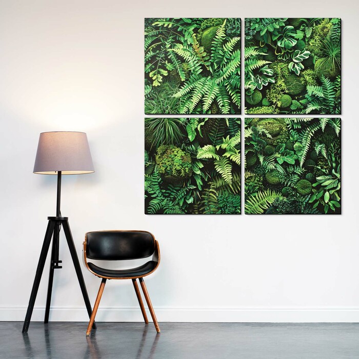 Drevený obraz na stenu - Džungľa | 134x134 cm
