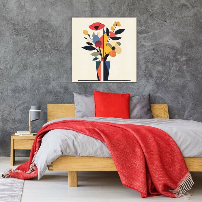 Wall Art of Abstract - Geometric Flowers