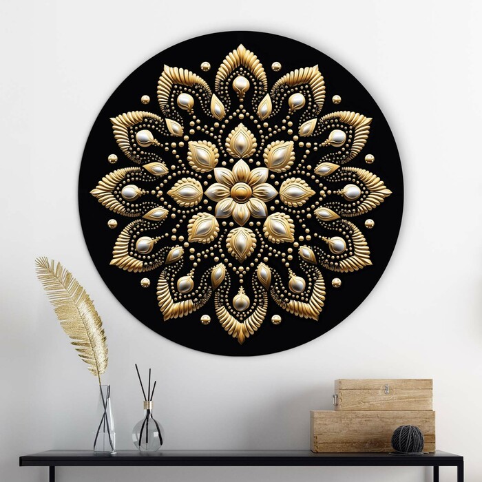 Dotted Mandala on the Wall