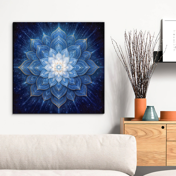 Blue mandala for the bedroom - Touch of the star