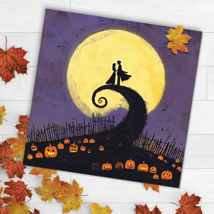 Colourful Wall Art - Love on Halloween