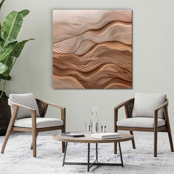 Drevený obraz na stenu - Pink lines