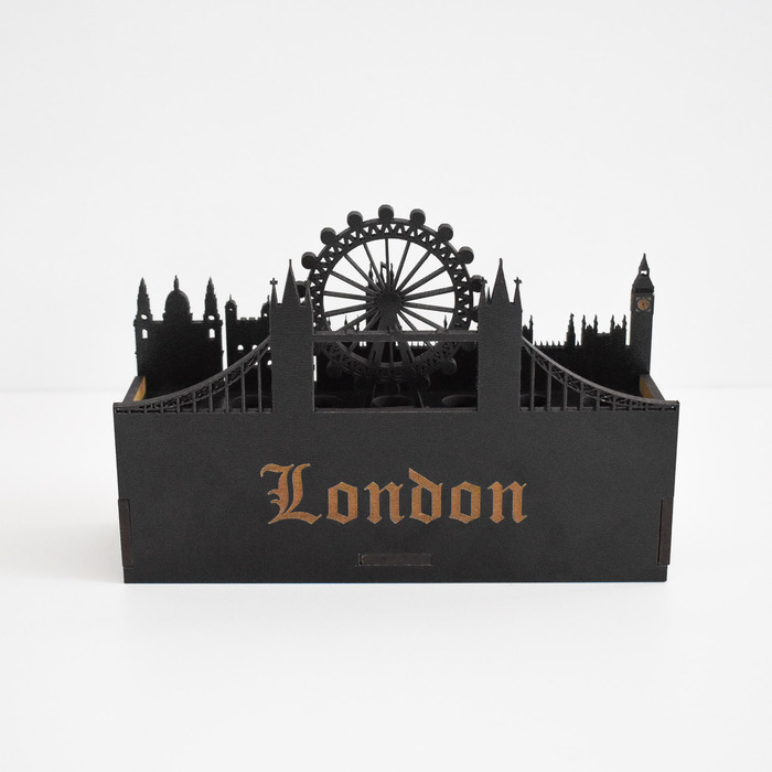 Organizér na perá - London | Čierna