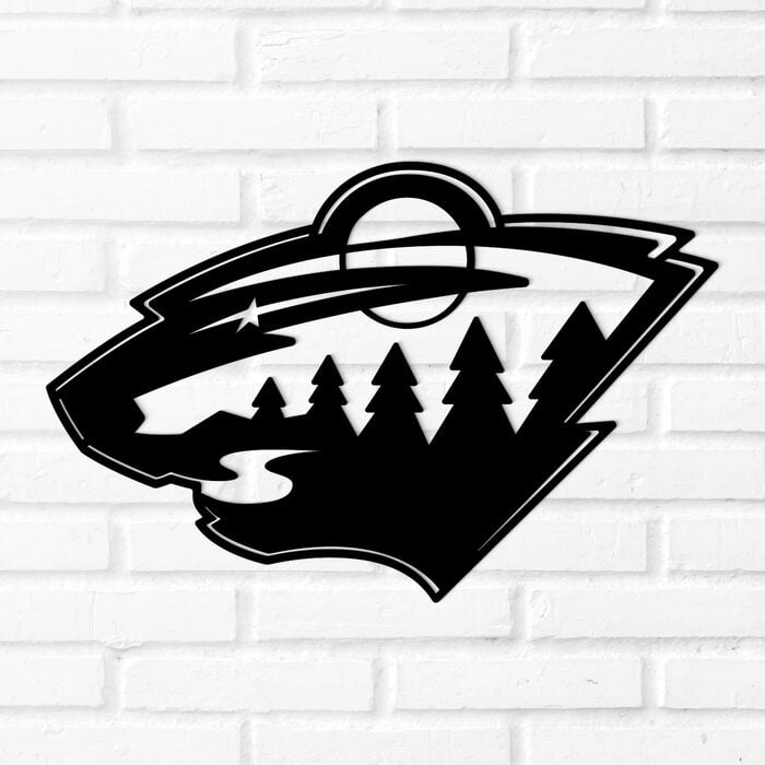 Dárek pro hokejistu - Logo Minnesota Wild | Černá