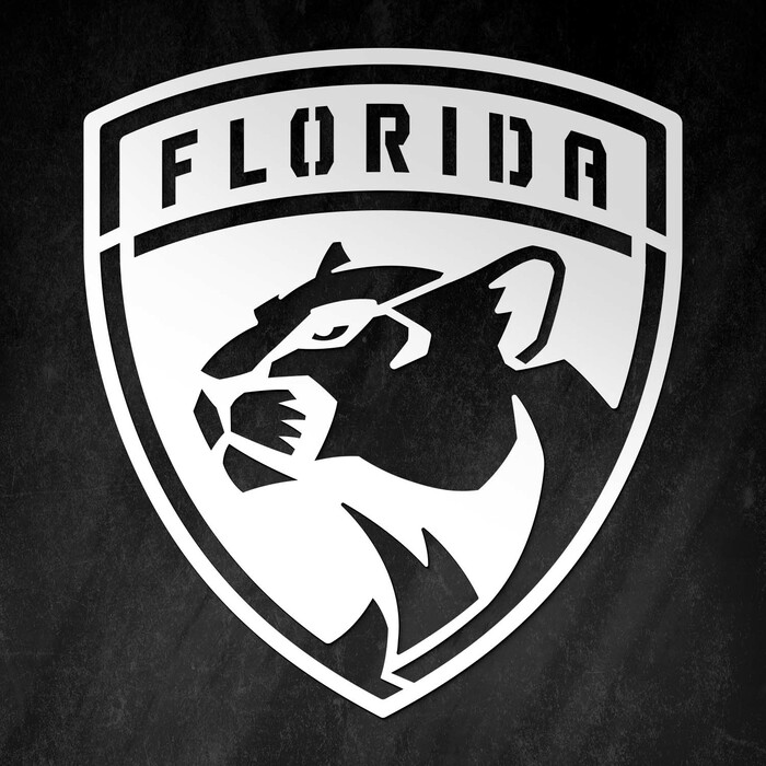 Obraz loga NHL - Florida Panthers | Bílá