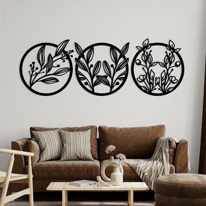 Multi-part Wall Art - Plants | Black