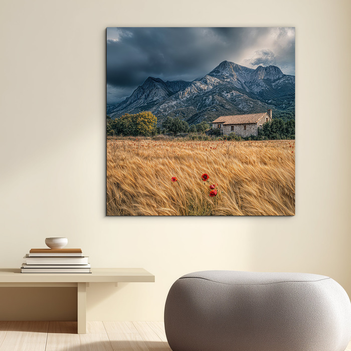 Wooden picture - Landscape of peace