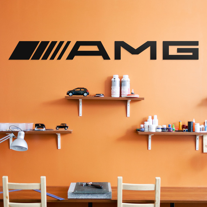 Vyrezávané logo Mercedes - AMG | Čierna