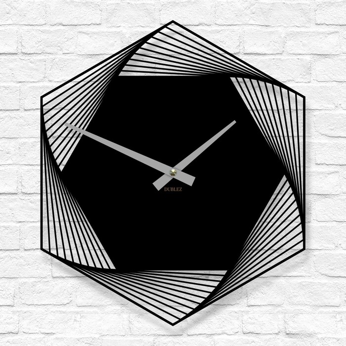 Moderní hodiny na zeď - Elegance | Černá