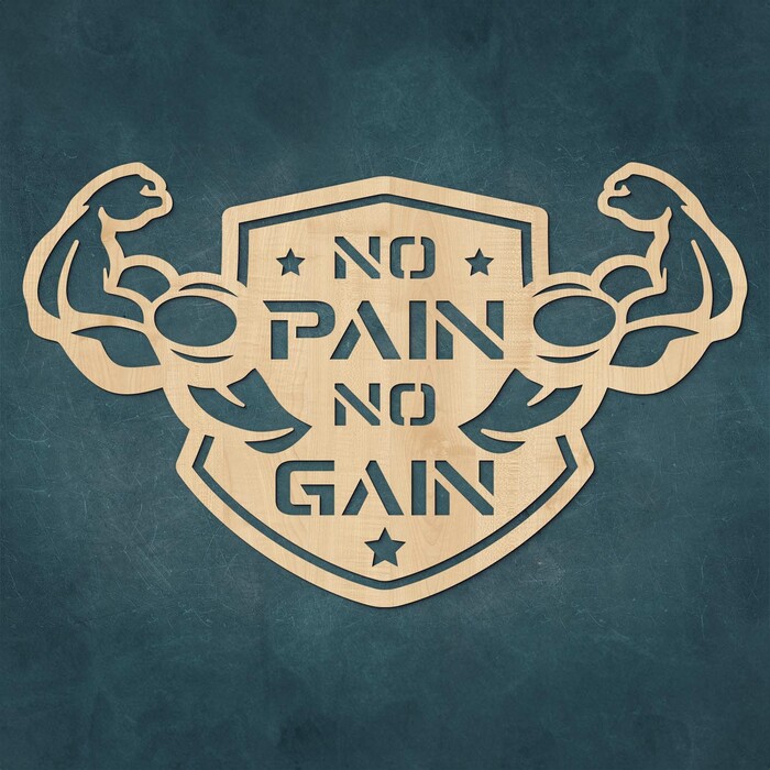 Tablou motivațional - No Pain No Gain | Arţar