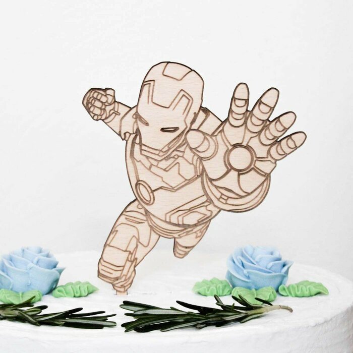 Postavička na dort - Iron Man