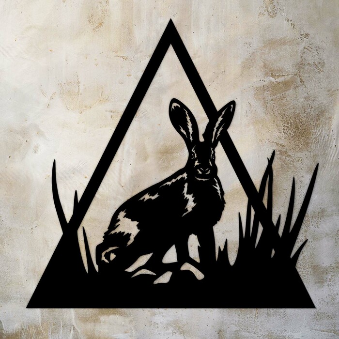 Poľovnícky obraz na stenu - Zajac | Čierna