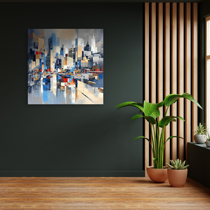 Absztrakt fa falikép – Urban City