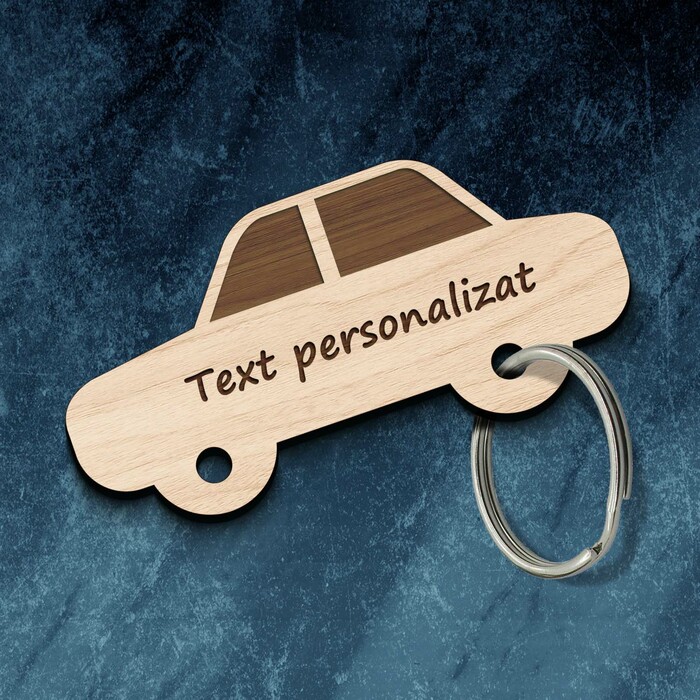 Breloc cu text personalizat - Mașină