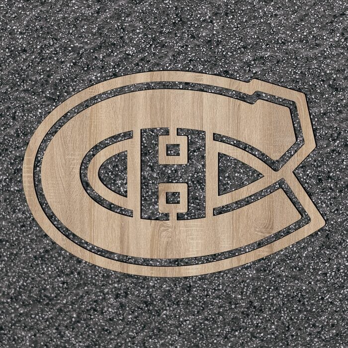 Hokejové logo na zeď - Montréal Canadiens | Dub Sonoma