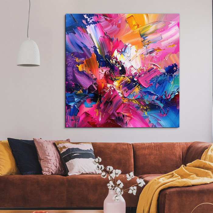 Abstract painting - Explosion of colors