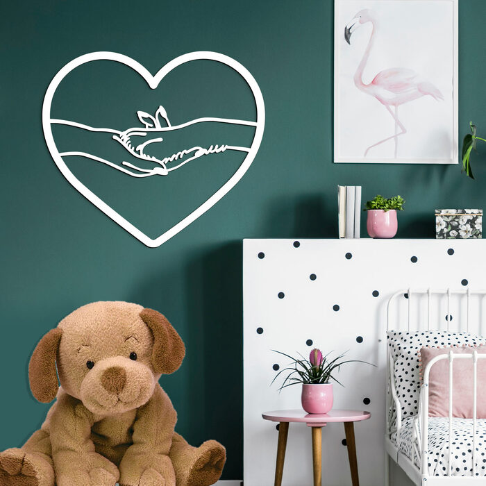 Wall Decoration - Dog Love | White