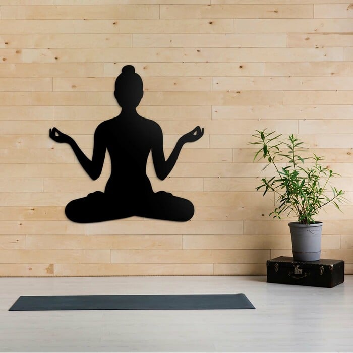 Tablou armonios Yoga - Meditație | Negru
