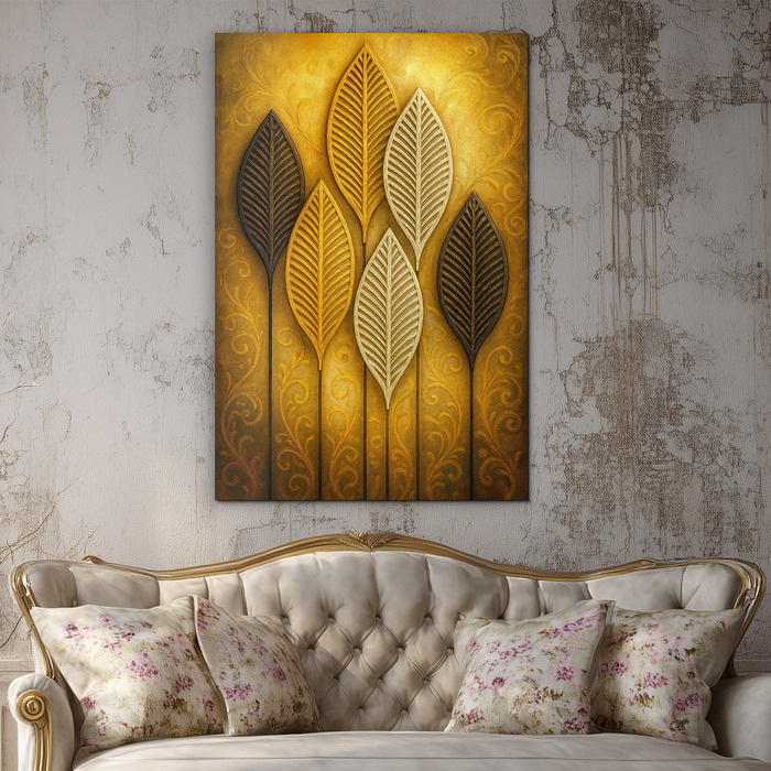 Golden image of leaves