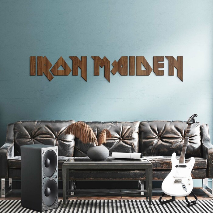 Dřevěné logo - Iron Maiden | Ořech