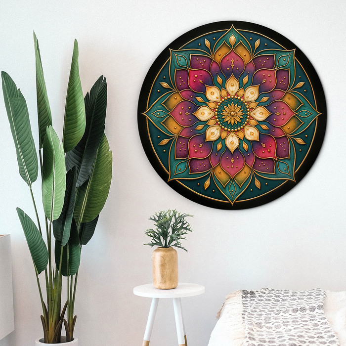 Wooden wall mandala - Inner journey