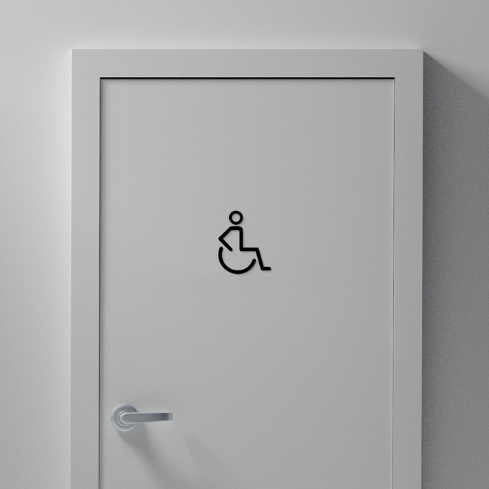 Drevený piktogram - Invalid | Čierna