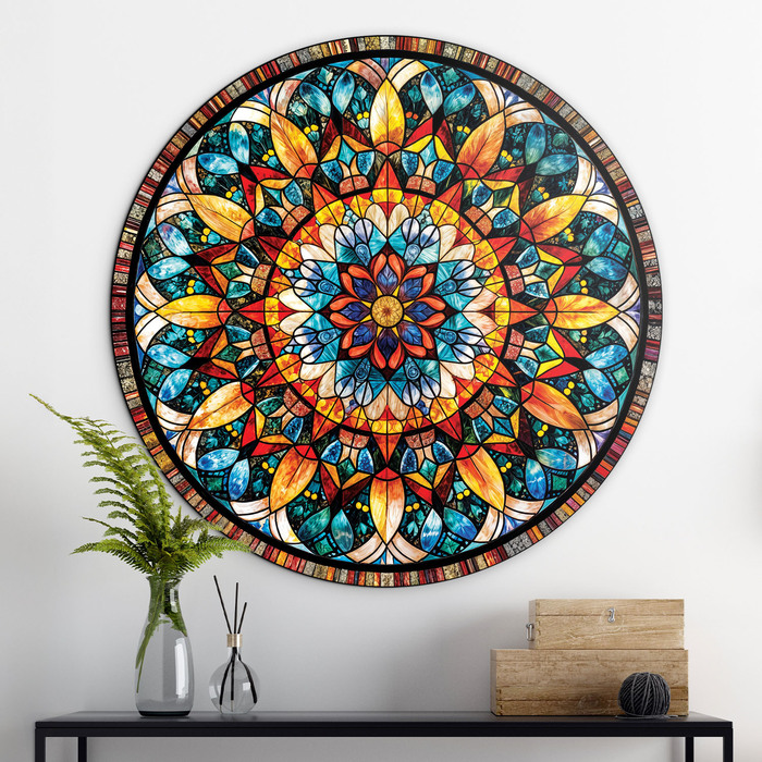Színes fali mandala – Kaleidoszkóp