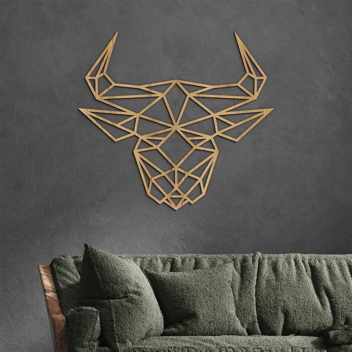 Geometrický obraz - Znamenie zverokruhu Býk | Dub zlatý