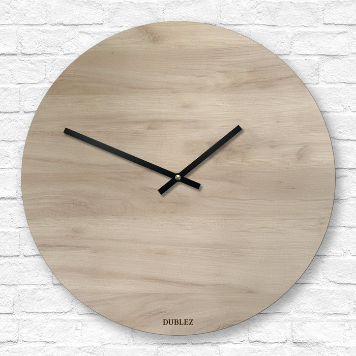 Wall clock in minimalist style - Empty | DUBLEZ