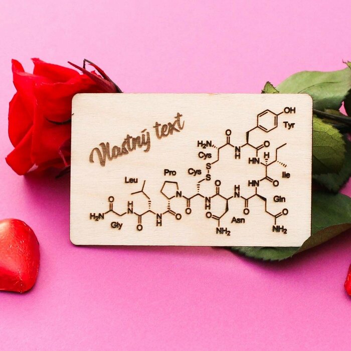 Darček pre muža na Valentína - Kreditka - Chemický vzorec lásky