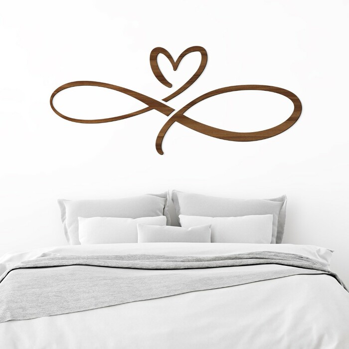 Veľký obraz nad posteľ - Nekonečná láska | Orech
