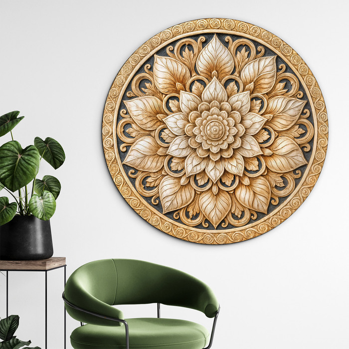Mandala image - Golden flower