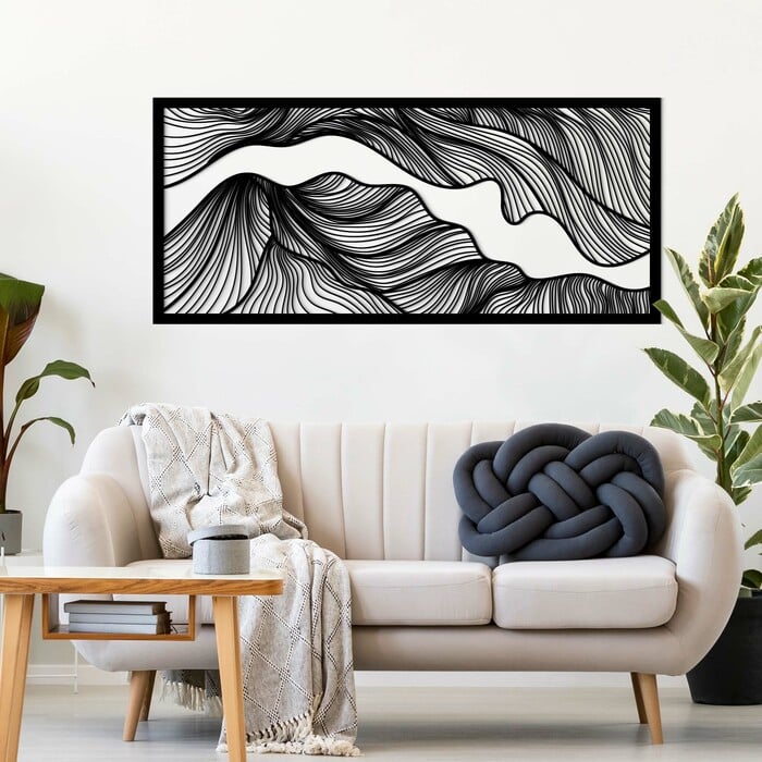 Moderný obraz na stenu do obývačky - Rieka | Čierna
