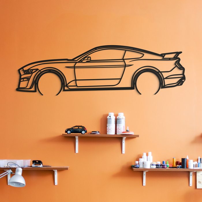 Wooden Wall Art - Car Shelby GT500 | Black