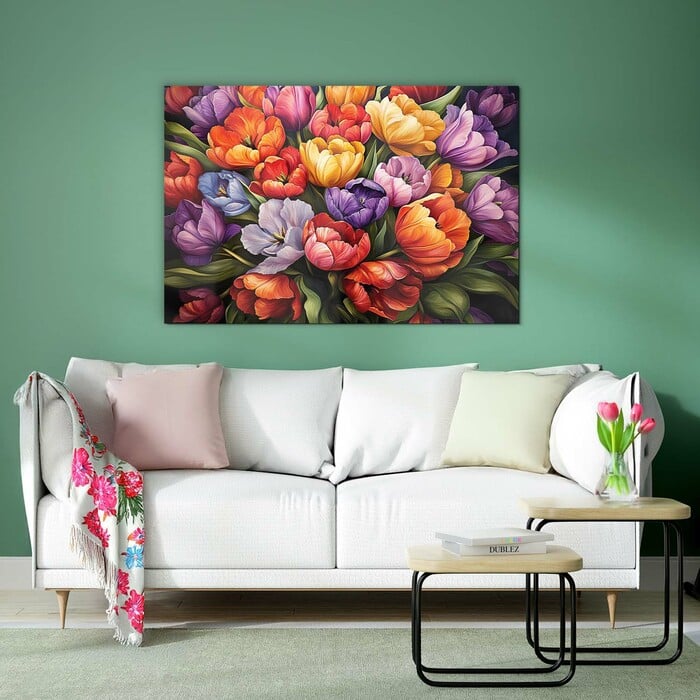 Wooden Wall Art - Tulips