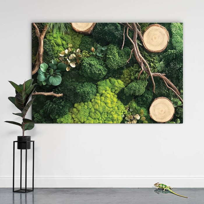 Green Wall Art - Oasis of Moss