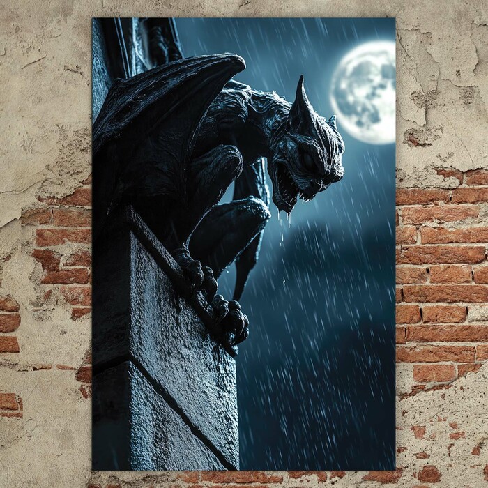 Dark Gothic Wall Art - Gargoyle