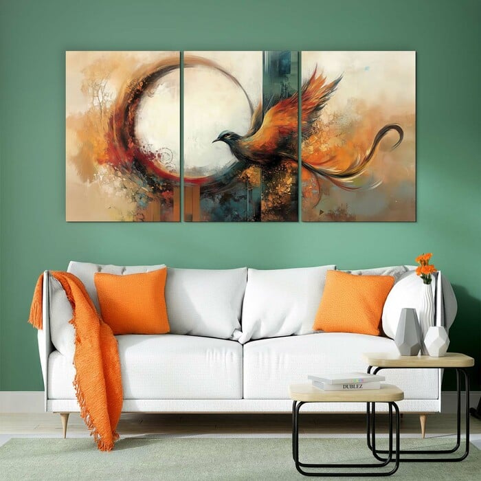 Triptych Wall Art - Phoenix