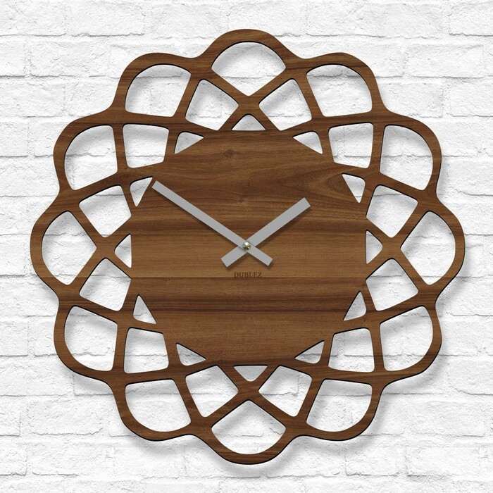 Kuchynské hodiny z dreva - Spin | Orech