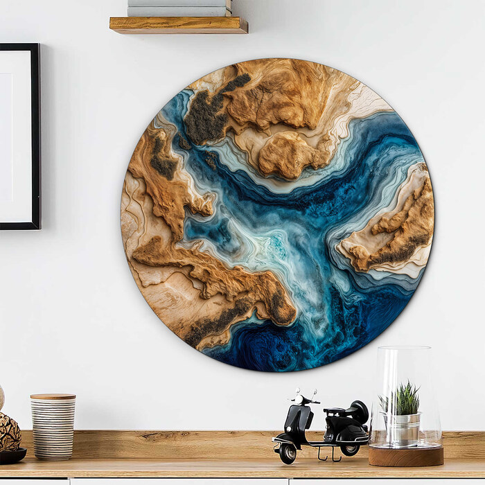 Imitation of an epoxy painting - Touch of the Ocean