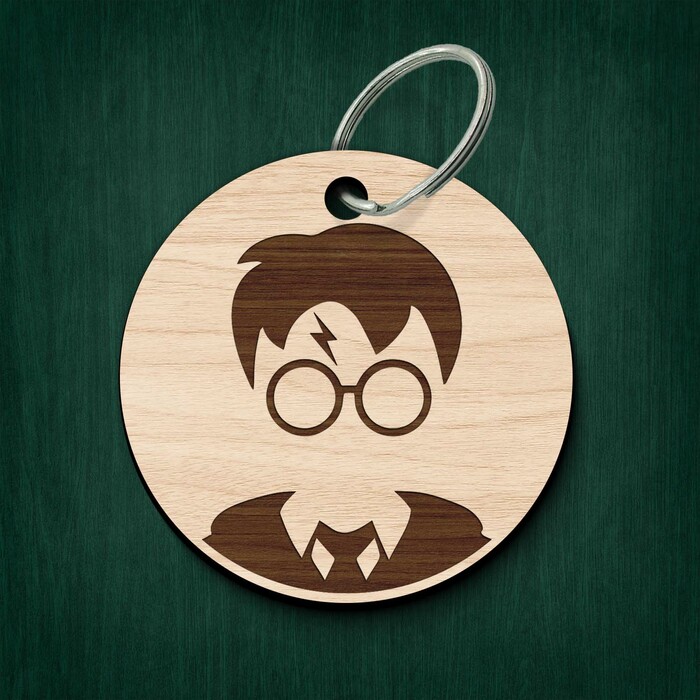 Breloc din lemn - Harry Potter 